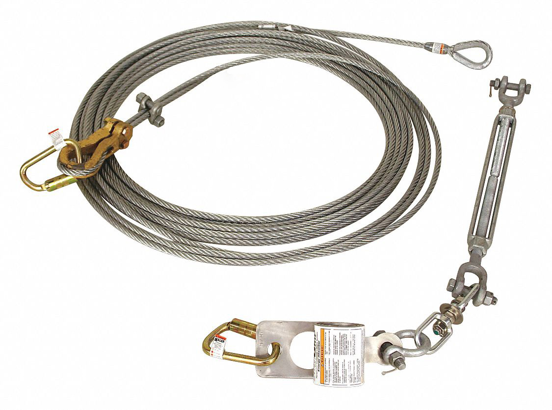 Fall Protection Rigging Hardware Permanent Horizontal Lifeline Systems | Engineered Fall Protection ...