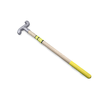 3 Ft Wood Guidance Tool with "Shepherd Staff" Metal Hook